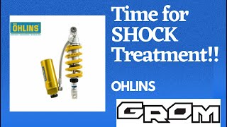 7th Mod for my 2022 Honda Grom SP  Ohlins Rear Shock HO047 [upl. by Retsam]