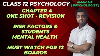 ONE SHOT class 12 Psychology Chapter 4  Aman Sir Psychology Classes [upl. by Atram]