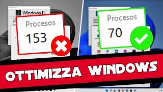 IL METODO SEGRETO PER RIDURRE I PROCESSI DI WINDOWS e MASSIMIZZARNE LE PRESTAZIONI🔥📈 [upl. by Kornher74]