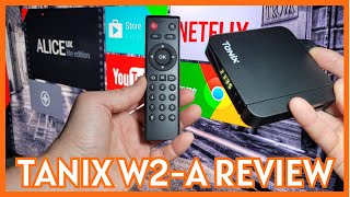 Tanix W2A  4K Android TV Box Review amp Game Test [upl. by Atsahs528]