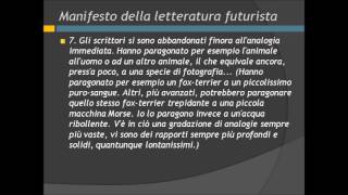 Il manifesto tecnico della letteratura futurista [upl. by Battat]