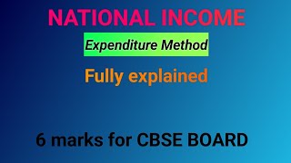 NATIONAL INCOME  EXPENDITURE METHOD  FULL EXPLANATION  NUMERICAL FORMULA [upl. by Malca642]