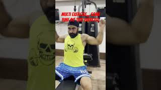 Multi gym exercise videoediting viralvideo yputubeshorts athlete davindersinghkang [upl. by Edak]