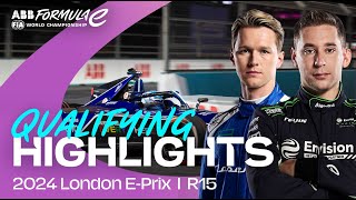 A Championship defining session 😱  London EPrix Qualifying Highlights [upl. by Eurydice]