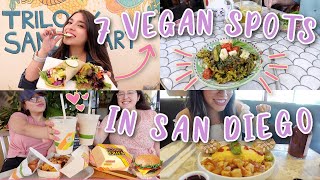 Eat Vegan With Me For A Week 💚 7 Vegan Restaurants in San Diego 💚 [upl. by Yortal391]