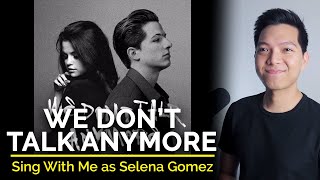 We Dont Talk Anymore Male Part Only  Karaoke  Charlie Puth ft Selena Gomez [upl. by Htederem950]