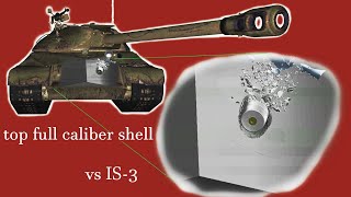 M103 vs IS3 pike nose  M358 AP  Armor Penetration Simulation [upl. by Odessa]