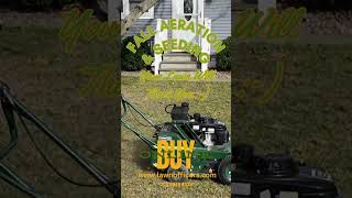 10 1 24 Seeding aeration lawncare landscaping lawnmaintenance [upl. by Aenehs]