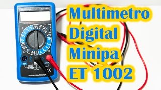 Multimetro Digital Minipa ET 1002 [upl. by Abramo]