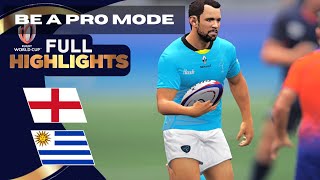 HIGHLIGHTS I England v Uruguay RUGBY WORLD CUP 2023 I Game 28  Rugby Challenge 4 [upl. by Ewold]