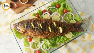 BBQ Spicy Grilled Fish Recipe By Food Fusion [upl. by Romanas]