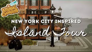 NEW YORK CITY INSPIRED ISLAND TOUR  Animal Crossing New Horizons [upl. by Garbe460]