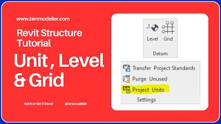 03 Revit Structure Creating Level Grids [upl. by Alehcim]