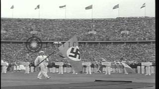 German Chancellor Hitler officially opens the 1936 Summer Olympics held in BerlinHD Stock Footage [upl. by Rowley]