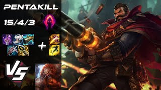 JUNGLE Graves vs Gragas PENTAKILL  NA Challenger Patch 1420 [upl. by Dlorag78]