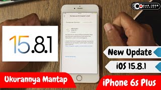 New Update iOS 1581 iPhone 6s Plus  New iOS 1581  Riview iOS 1581  Ukuran iOSnya Mantap [upl. by Janicki]