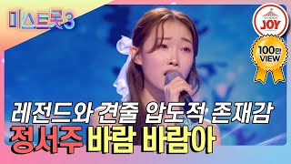 미스트롯3 MC 김성주까지 극찬 풍성한 감성으로 한 줄기 위로가 되어준 정서주의 바람 바람아♪ TVCHOSUNJOY TV CHOSUN 240229 방송 [upl. by Adnyc]