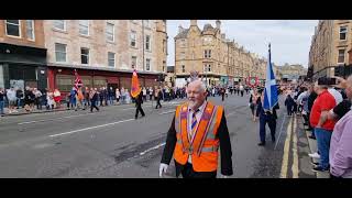 Pride of the rock Dumbarton flute band  Glasgow big walk 2021 [upl. by Stag803]