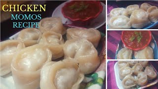 CHICKEN MOMOS RECIPE  STEAM MOMOS RECIPE IN HINDI  BY RIZZ KITCHEN [upl. by Wattenberg]