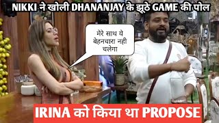 bigg Boss Marathi 5 nikki tamboli ne lagai dhananjay ki class kiya tha Irina ko propose [upl. by Panthia]