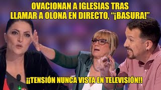 ¡FASCISTA de M1ERDA BASURA💥Iglesias estalla CONTRA OLONA tras decirle que LE FALTAN HUEVOS💥 [upl. by Curkell]