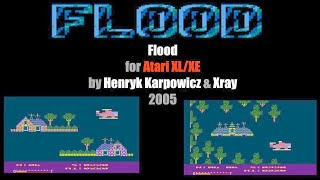 Flood Atari XLXE game [upl. by Oetam849]