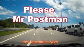 Please Mr Postman The Carpenters Lyrics [upl. by Anitap973]