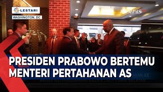 Presiden Prabowo Bertemu Menteri Pertahanan AS [upl. by Orabelle947]