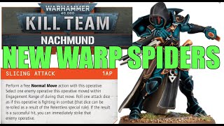 STUNNING NEW WARP SPIDER FIRST SIGHTING CONFIRMED Coming to Warhammer 40k Kill Team First of Many [upl. by Adiaros]