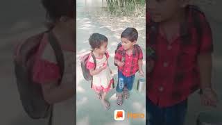 Aira Bondhu Aai dujan schoolete Jai Bangla song [upl. by Ardaed]