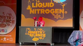 Ministry of Science 2023 LIVE  Liquid Nitrogen  Live Science Show  Watersmeet Theatre 13042023 [upl. by Pihc677]