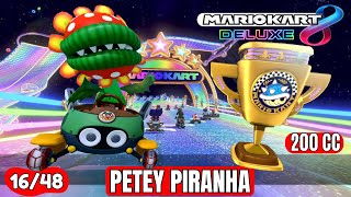 Mario Kart 8 Deluxe 200CC  PETAY PIRANHA in SPINNY CUP 1648  NO COMMENTARY mariogameplay [upl. by Elokkin]