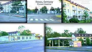 Hanau Germany US Pioneer Kaserne AAFES Gas Station amp Garage Sportsfield Housing Area amp More [upl. by Hanikehs]