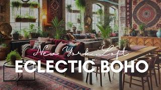 Eclectic Boho New York Loft Style 100 Ideas [upl. by Icyaj970]