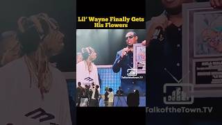 Lil’ Wayne Finally Gets His Flowers 💐 Listen to his heartfelt Speech lilwayne superbowl shorts [upl. by Nerta]