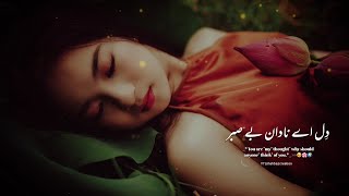 Dil e Nadan Be Sabar ❤️ OST 🌿🌍  Hai Kar Aya Khata Aise song Sahir Ali Bagga song newsong [upl. by Omsare]