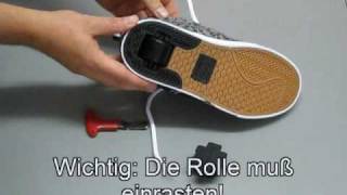 Heelys Rolleneinbau  Ersatzrollen derrollenshop [upl. by Anaik718]