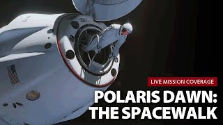 Watch live Polaris Dawn astronauts make first commercial spacewalk from SpaceX Dragon spaceship [upl. by Reisfield]