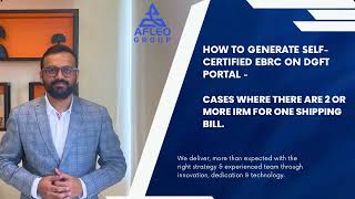 Live EBRC Generation Process on DGFT Portal  Cases Where Payment received in 2 or more Instalments [upl. by Zerep]