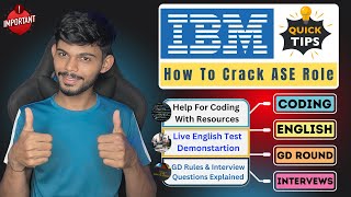 Crack Your IBM Associate System Engineer Role  Coding Tips Live English Test amp Interview Guide [upl. by Assert]