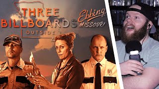 THREE BILLBOARDS OUTSIDE EBBING MISSOURI 2017 MOVIE REACTION FIRST TIME WATCHING [upl. by Ahsinyt]