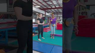 Meekah Learns Trampoline Gymnastics Tricks  Meekah  Blippi  gymnastics routine [upl. by Dnomhcir78]