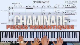 C Chaminade ☀️ Primavera ☀️ pour Piano à quatre mains [upl. by Animrac54]