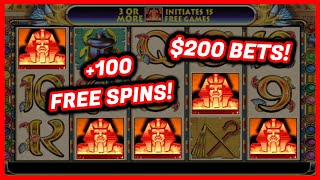 7 FREE SPINS BONUS AT 200 MAX BET 🧝‍♀️👸 CLEOPATRA CASINO SLOT MACHINE GAME  AWESOME SPINS [upl. by Bevan]