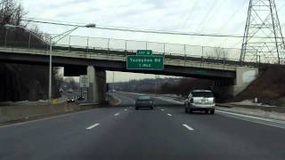 New York State Thruway Interstate 87 Exits 1 to 6A northbound [upl. by Ordnas]