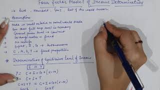 Four sector Model of National Income Determination ।। Income Determination in Open Economy [upl. by Harle984]