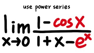 evaluating a limit with power series calculus 2 tutorial [upl. by Marcile]