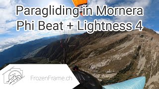 Paragliding in Mornera Ticino with Phi Beat  Lightness 4 [upl. by Dygal]