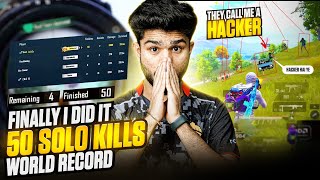 HIGHEST 50 SOLO FINISHES IN NEW MODE  WORLD RECORD BY LoLzZz [upl. by Anomer]