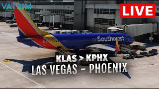 🔴 Las Vegas to Phoenix in the Updated PMDG 737800 NG  Microsoft Flight Simulator Live [upl. by Etsirhc]